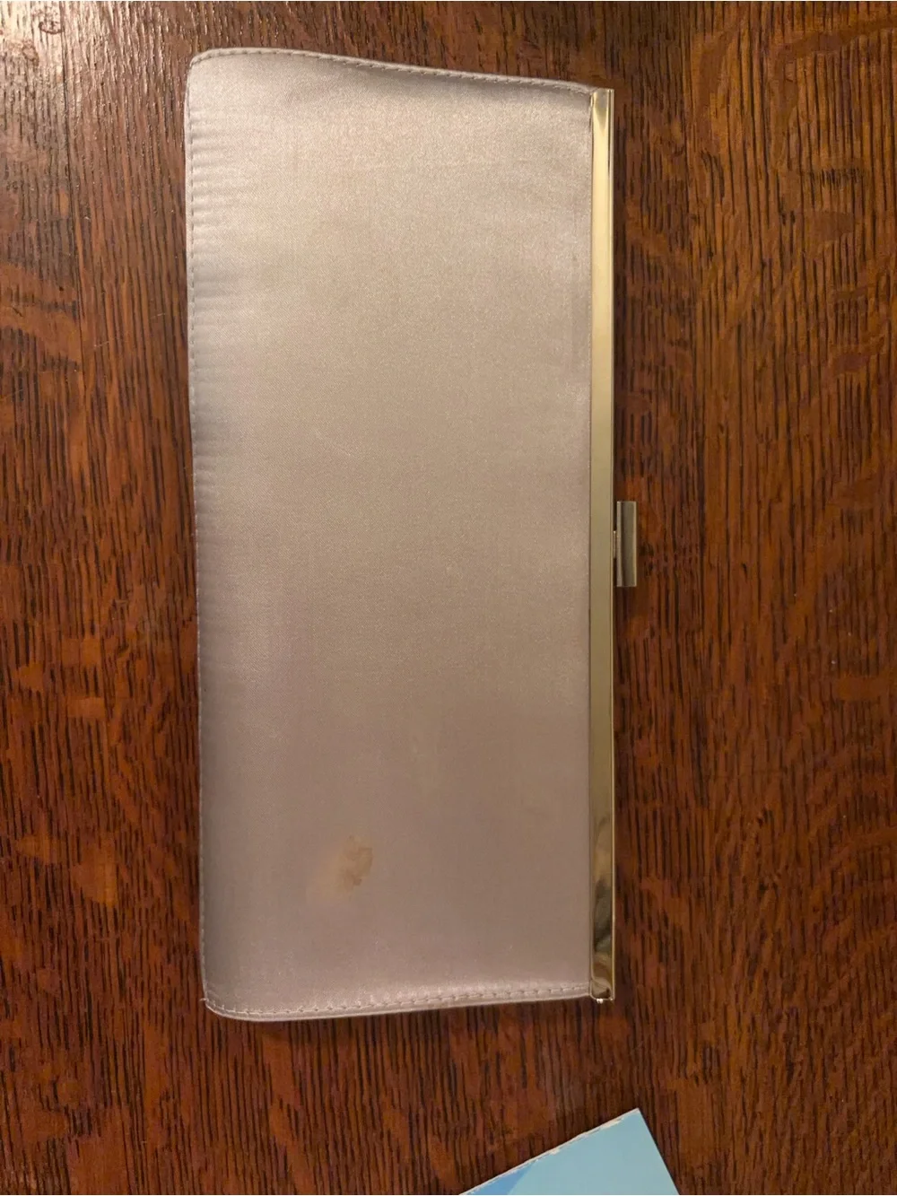 Style & Co. Lavender Pleated Frame Wristlet Clutch with Silver Trim
